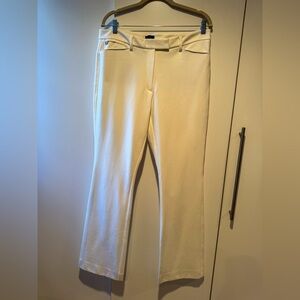 White House Black Market Cream Boot Cut Pants NWOT